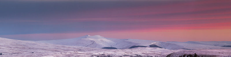 Winter view of Pen Y Fan, Wales