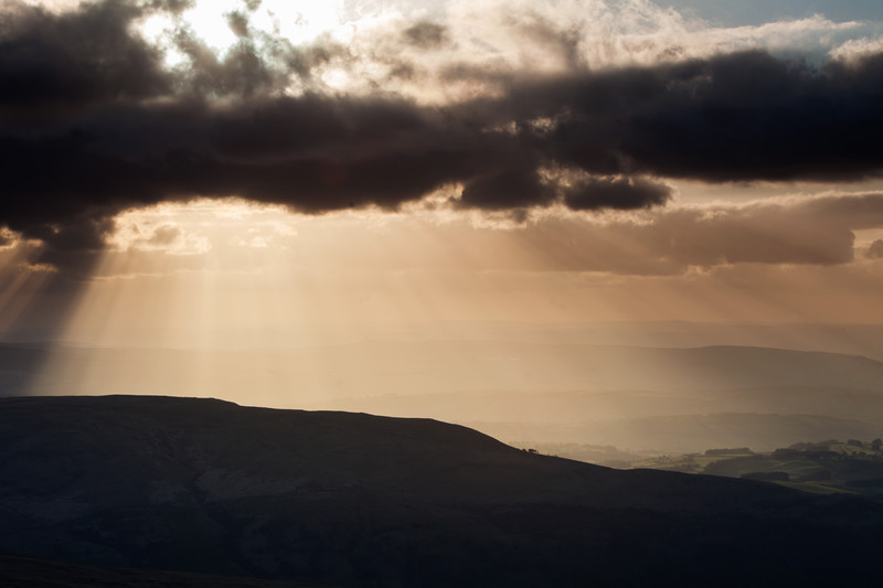 Pen y Fan and the Brecon Beacons National Park. Wales
