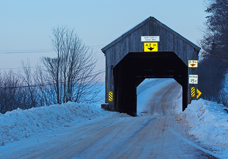 Tranton Covered Bridge Smith Creek 1 Roachville New Brunswick Canada