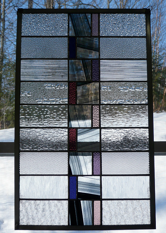 Vermont winter | Carole Gray | Stained glass commission
