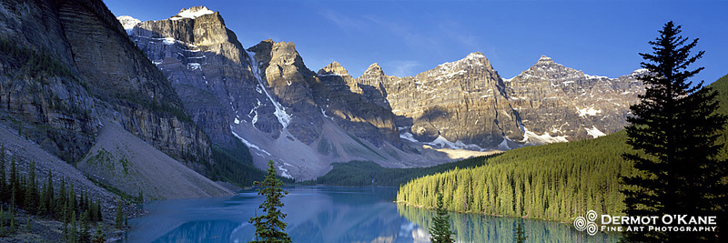 Moraine Lake Summer - Panoramic Horizontal Images
