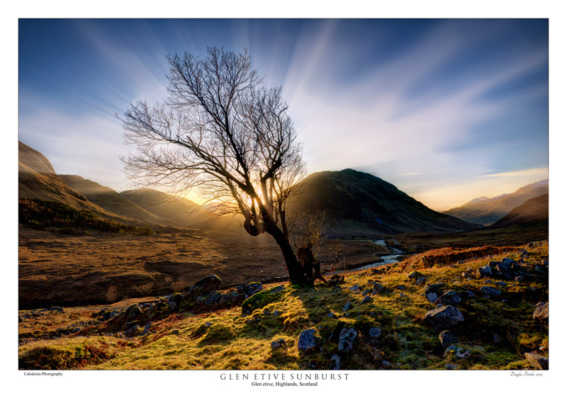 Glen Etive Sunburst - The Light Captured