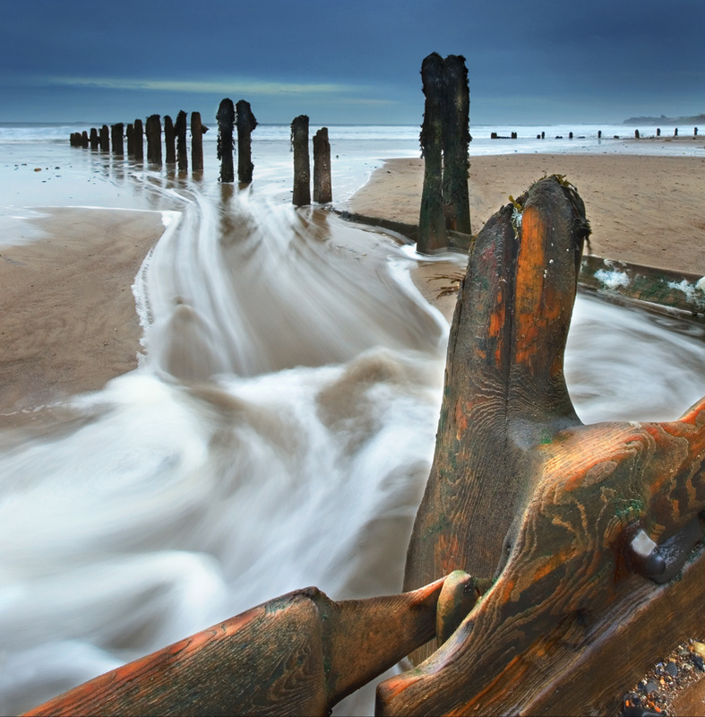 Sandsend Groynes - Square Format