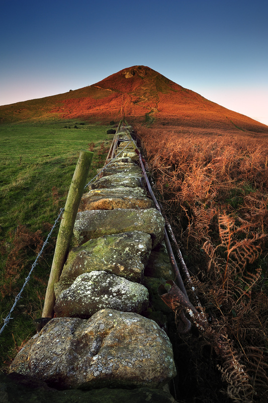 Roseberry Topping - Along the wall. - Roseberry Topping