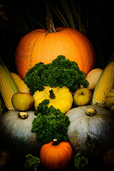 Vegetables & Fruit Still Life - Food