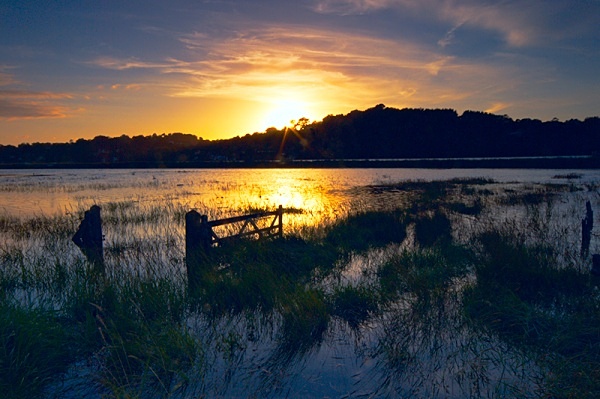Sunset over Instow Marsh - New Landscapes