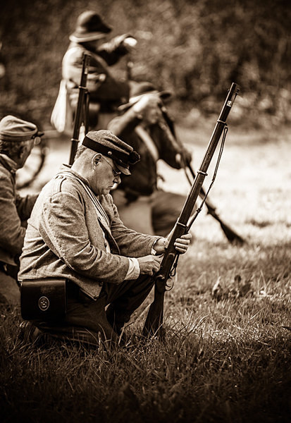 Confederate Infantryman - Historical Re-enactment