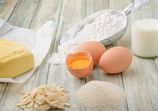 Ingredients for a cake - Food