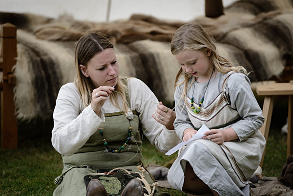 Mother and Daughter - Historical Re-enactment
