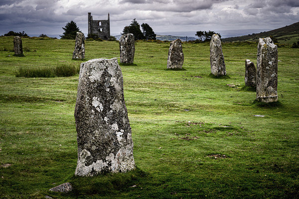 Stone Circle and Mine workings at Minions, Cornwall - New Landscapes