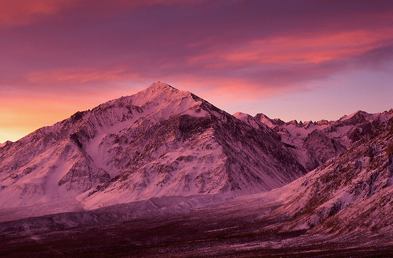 Mt Tom, from Lower Rock Creek - Along the Eastern Side