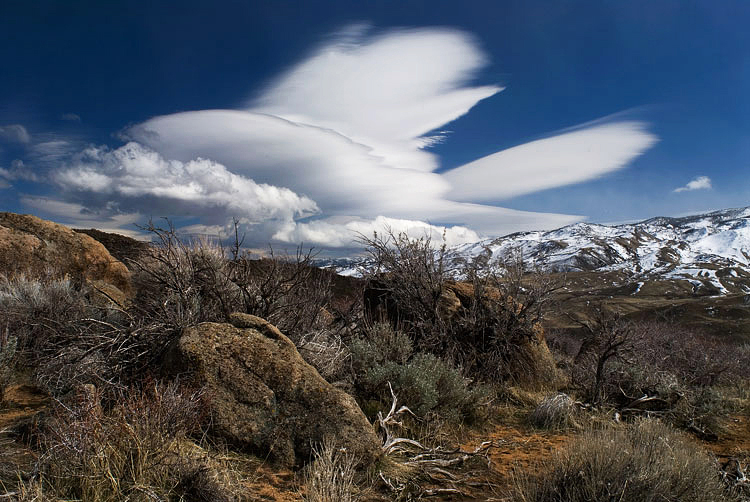 Lenticular Clouds over Reno - Nevada