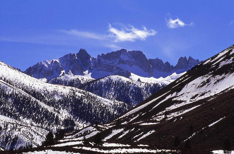 Sawtooth Ridge from Bridgeport - Along the Eastern Side