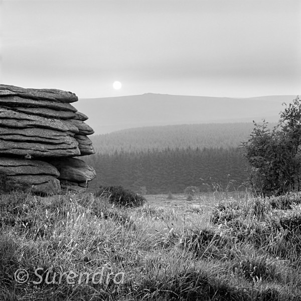 Sunset near Fernworthy Dartmoor UK - Dartmoor