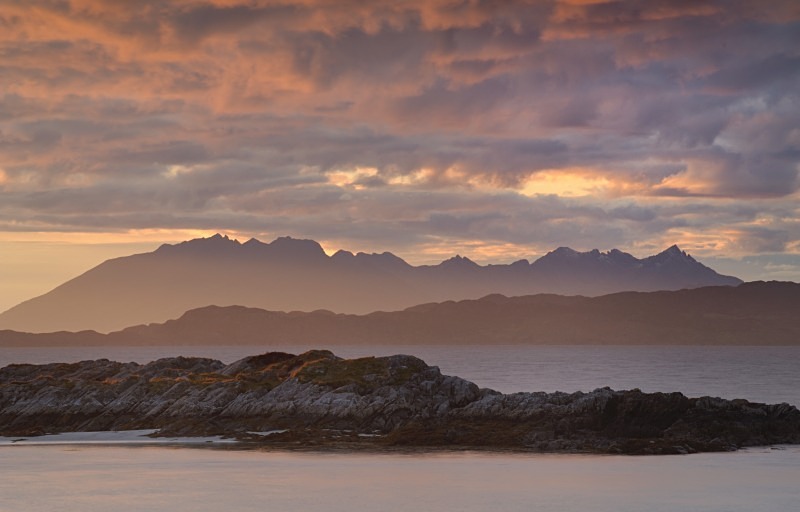 Black Cuillin from Arisaig - Sea and seashore