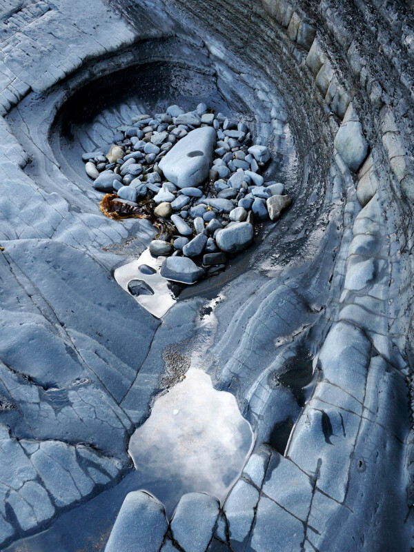 Silurian shales, Clarach - Detail