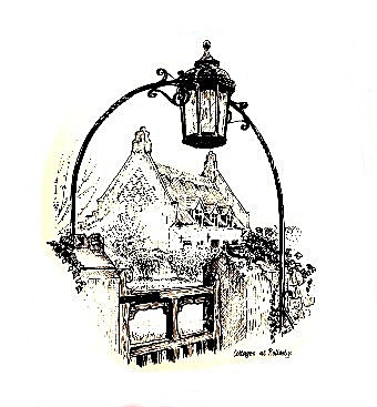 Rollesby - Cottage from church gate - Drawings and Sketches