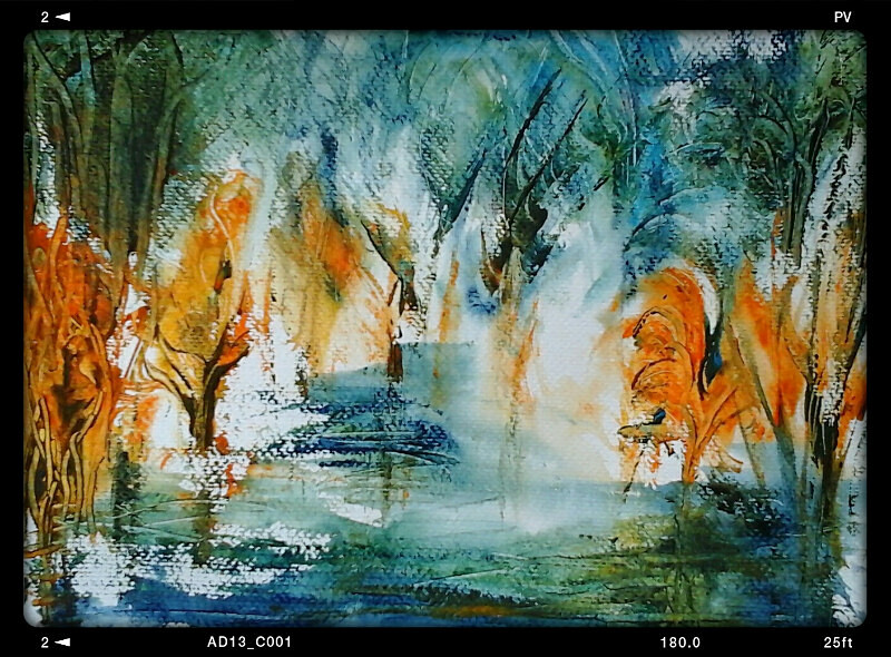 L 6  stream through the Forest - Lockdown Paintings