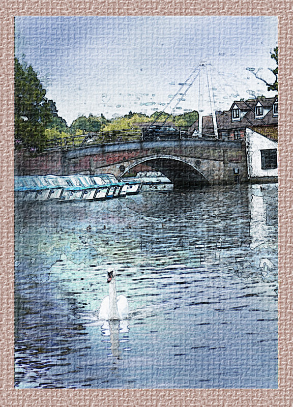 River Scene Wroxham Bridge - General Greetings Cards