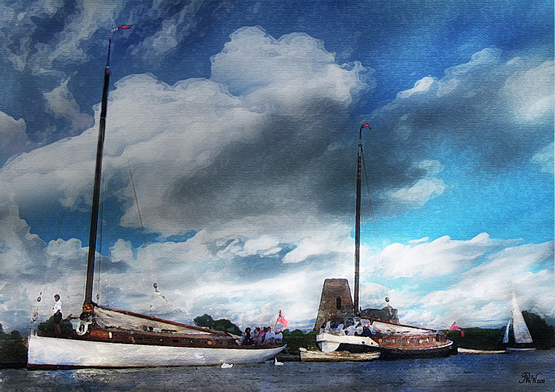 B25 A breezy day out (A4) - Boats and Wherries