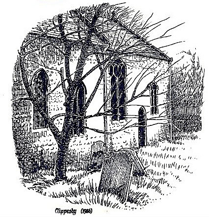 Clippesby churchyard - Drawings and Sketches