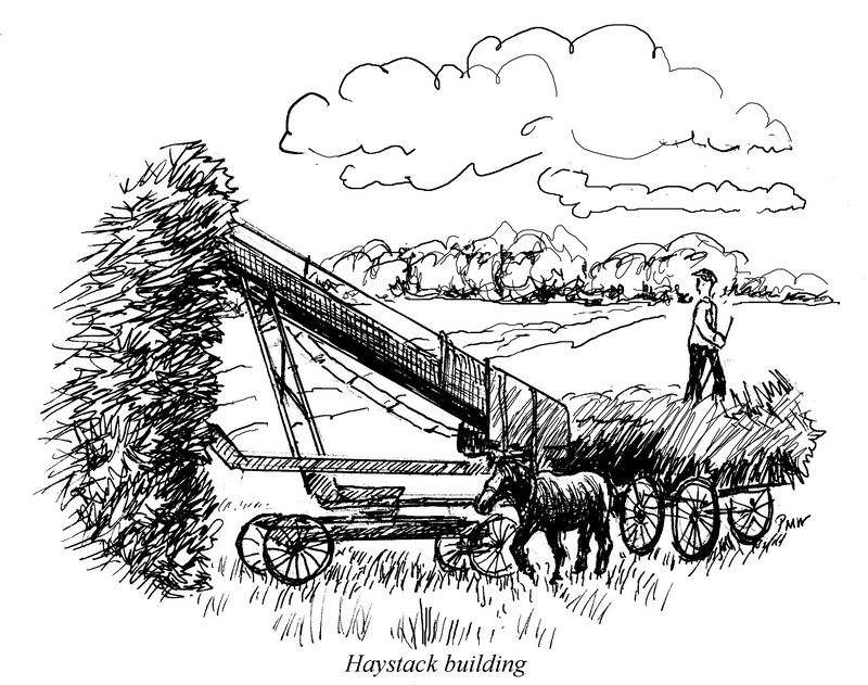 Hay stack building - Drawings and Sketches