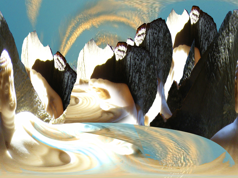 LMB5 The rocks are listening (9 x 7) - The Land of Make-believe