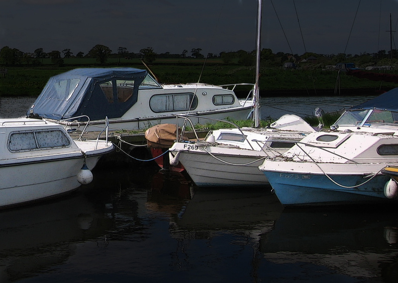 B13 Moored Boats  (A4) - Boats and Wherries