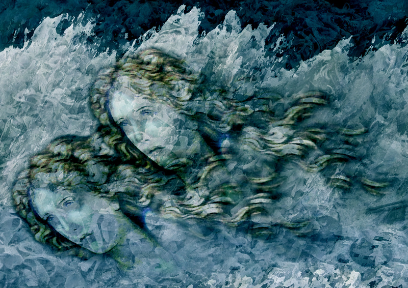 F16  Faces in the Foam  (A4) - Imaginative, Meditative or Mystical