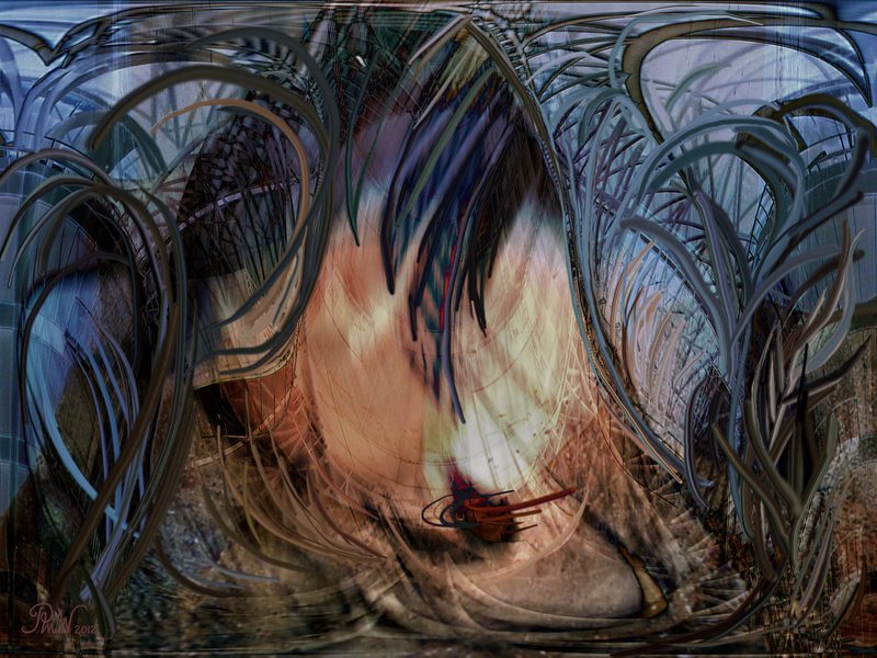 M49 Palm Trees in a Storm - Imaginative, Meditative or Mystical