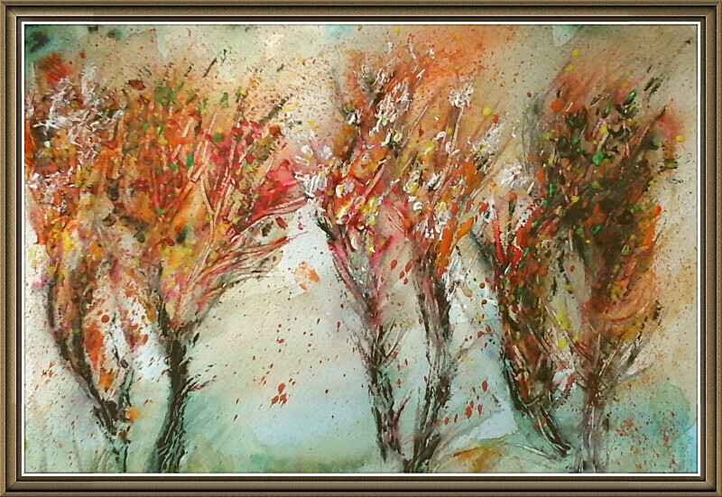 L  9   Trees in a wind - Lockdown Paintings