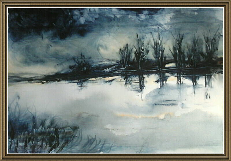 SM49  Flood Plain - Senior Moments - freehand watercolours