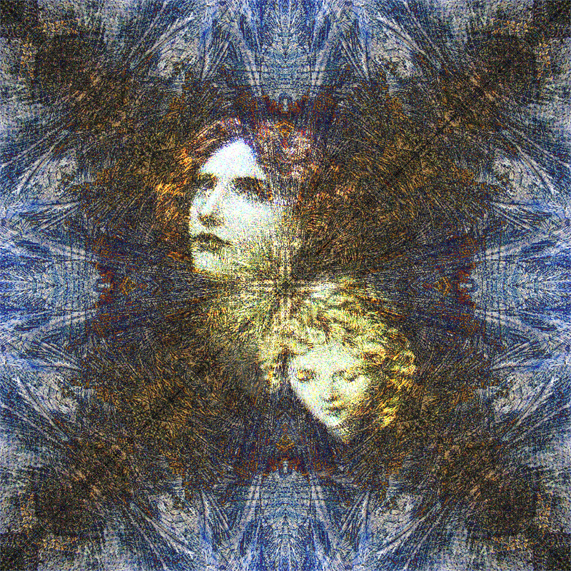N1  Frost Faces I  (8x8) - Imaginative, Meditative or Mystical