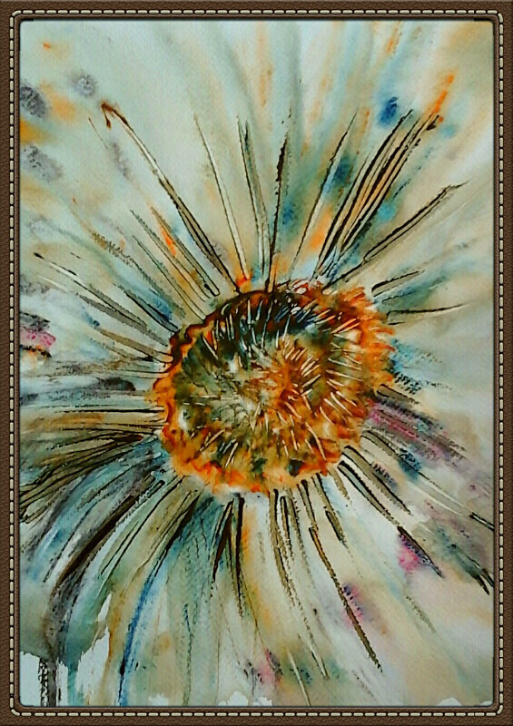 L 7  Flower Burst - Lockdown Paintings