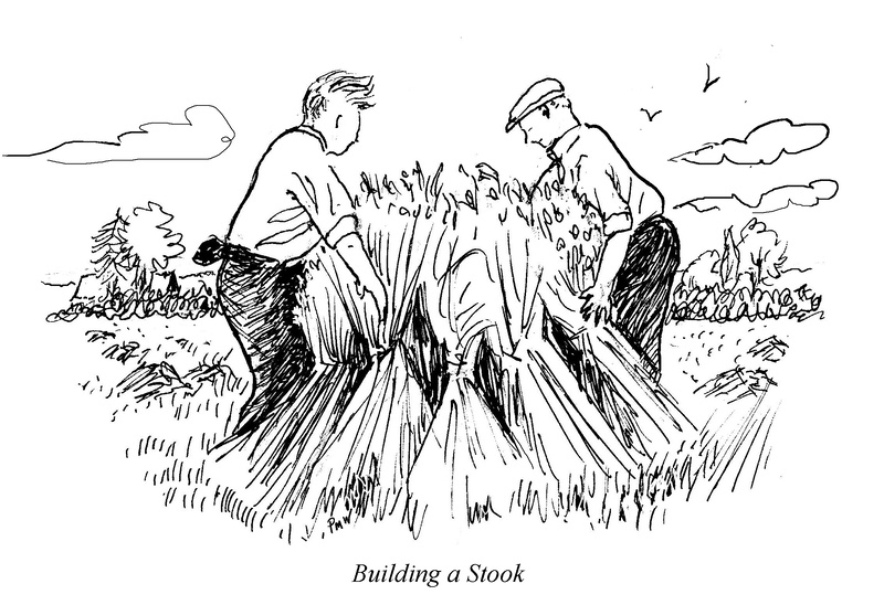 Building a stook - Drawings and Sketches