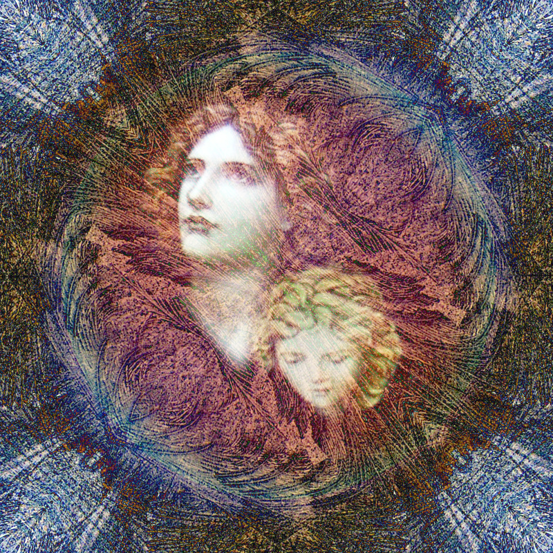 N2 Frost Faces II  (8x8) - Imaginative, Meditative or Mystical