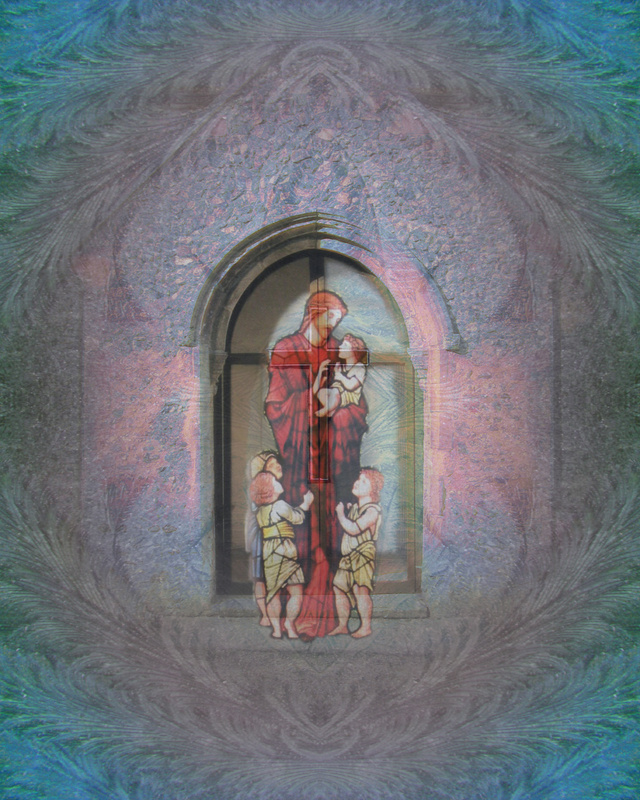 M6  Jesus at the Gate  (8x10) - Imaginative, Meditative or Mystical