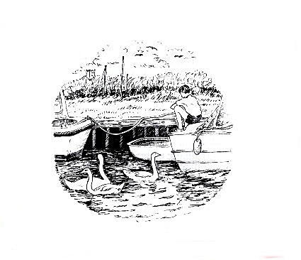 Thurne staithe - Drawings and Sketches