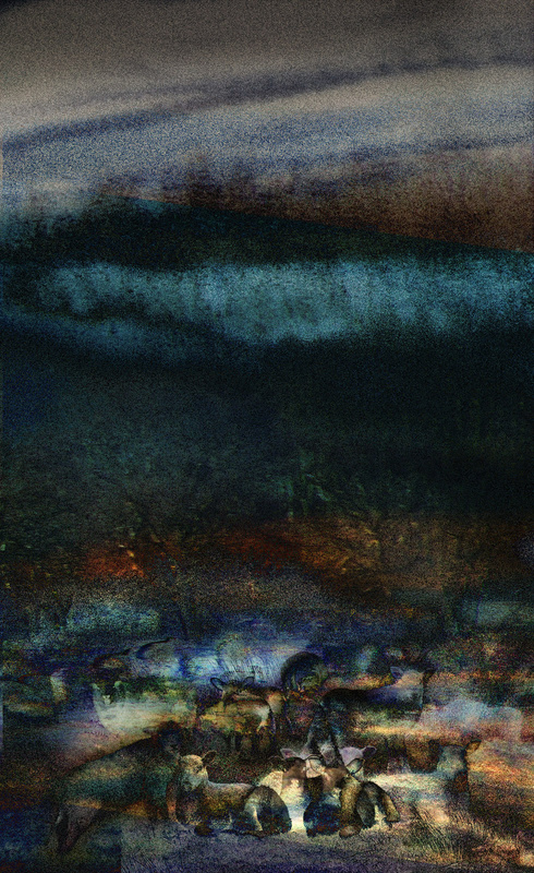 Sheep at night - Imaginative, Meditative or Mystical