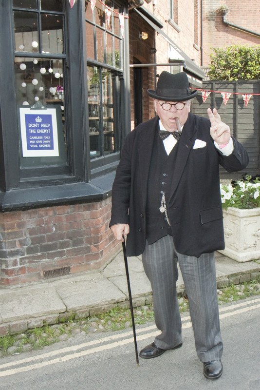 IMG_0082 Sir Winston in Town - Salute The Forties in Holt 2015