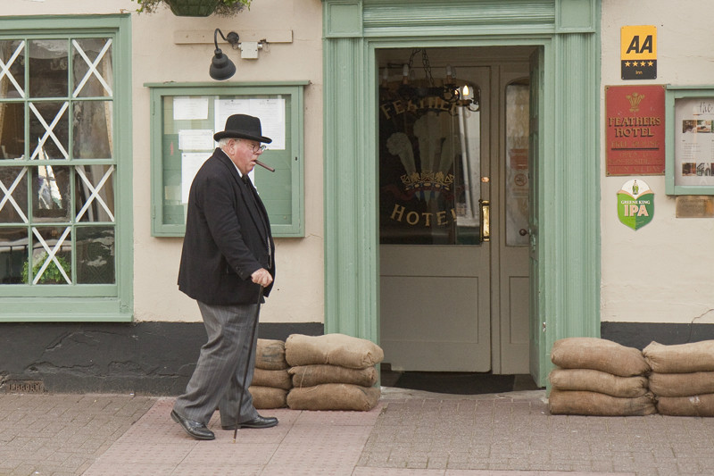 IMG_0047 Sir Winston in town - Salute The Forties in Holt 2015
