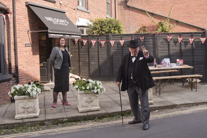IMG_0081 Sir Winston in Town - Salute The Forties in Holt 2015