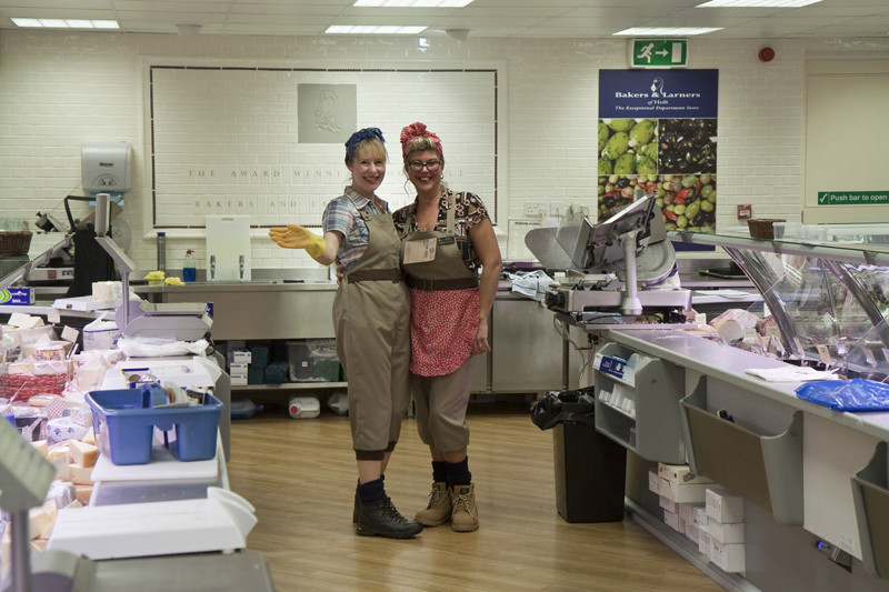 IMG_8203 Bakers and Larners Staff - Salute The Forties in Holt 2015