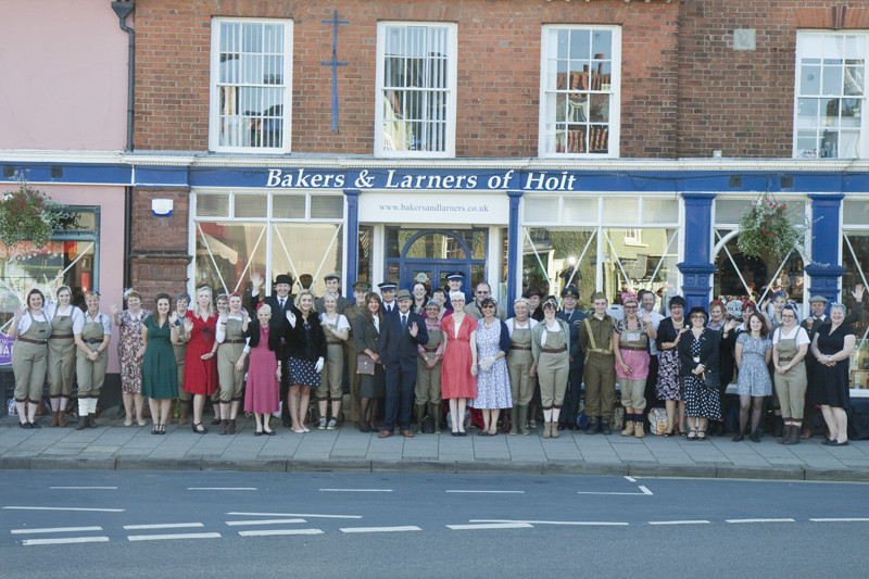 IMG_9587 Bakers and Larners Staff - Salute The Forties in Holt 2015