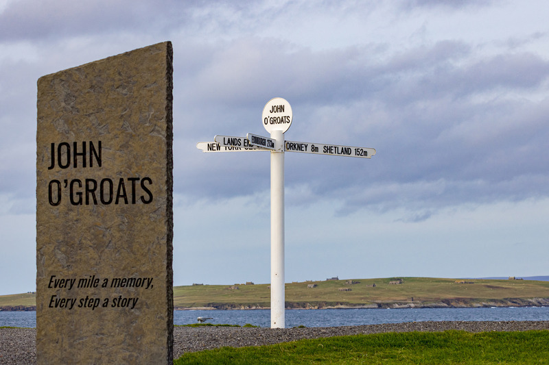 John O'Groats stone sign - Caithness