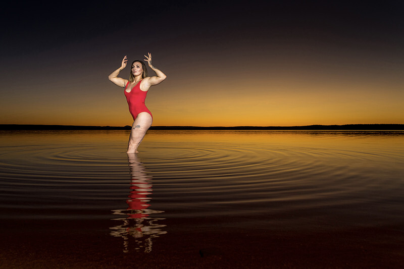 Loch More sunset - Creative image making