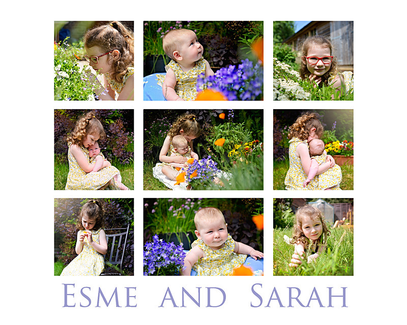Esme  Sarah collage2 - 1ST YEAR CAKE SMASH SESSIONS