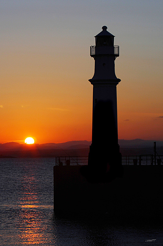 EDINBURGH, NEWHAVEN SUNSET 2 , IMAGE BY BRIAN SUTHERLAND