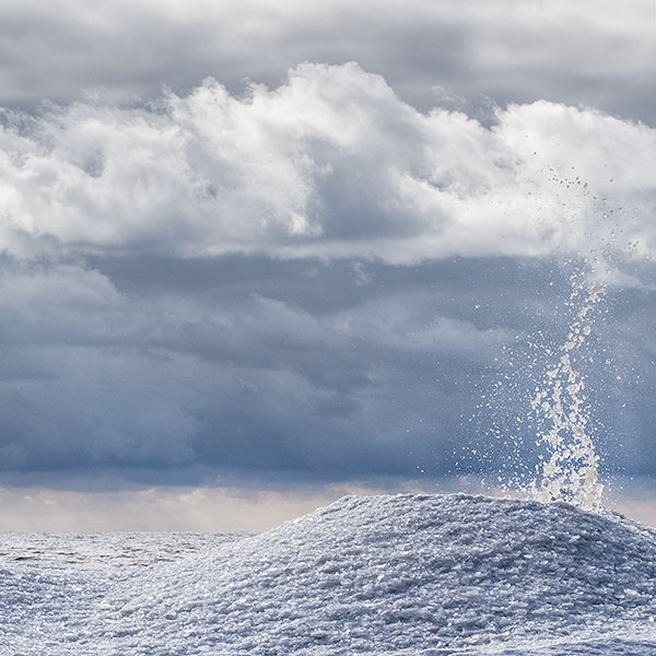 ICE RIDGE FORMATION, 2016 - LONG POINT BEACH - WINTER