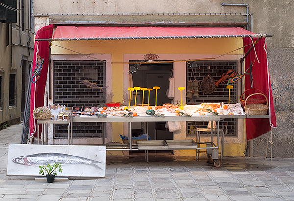 FISHMONGER - VENICE - VENICE IN COLOUR